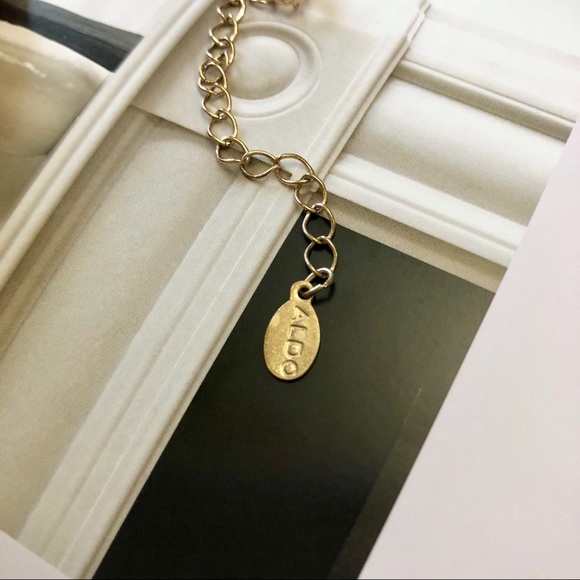 Aldo Golden Leaf Necklace - Picture 5 of 5